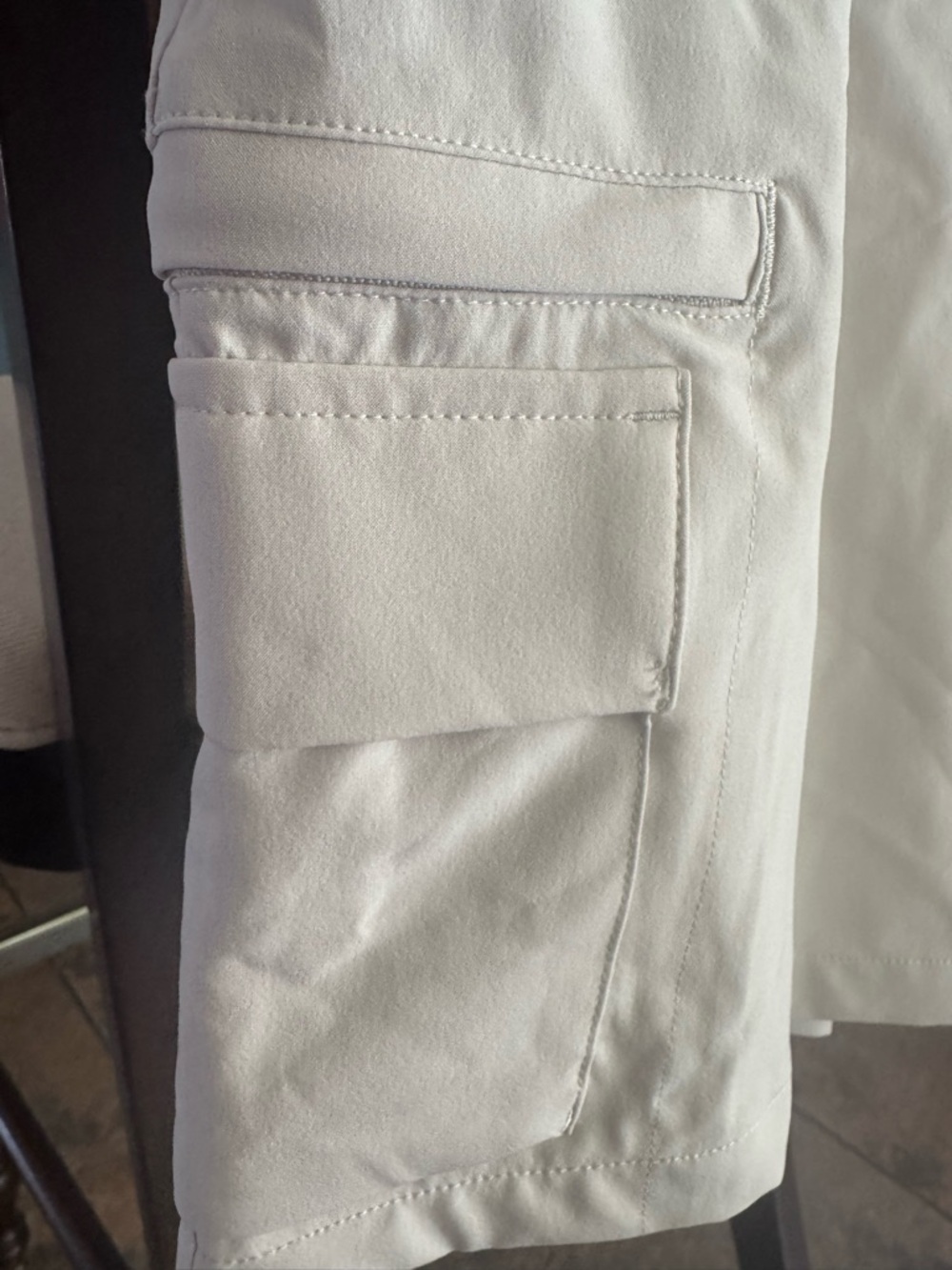 Women's All in Motion Tan 7” Cargo Drawstring Shorts - Picture 4 of 6